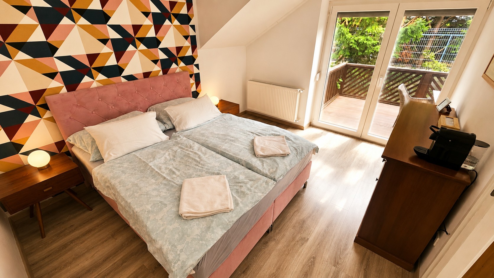 A Funky 15 m²-es saját terasza